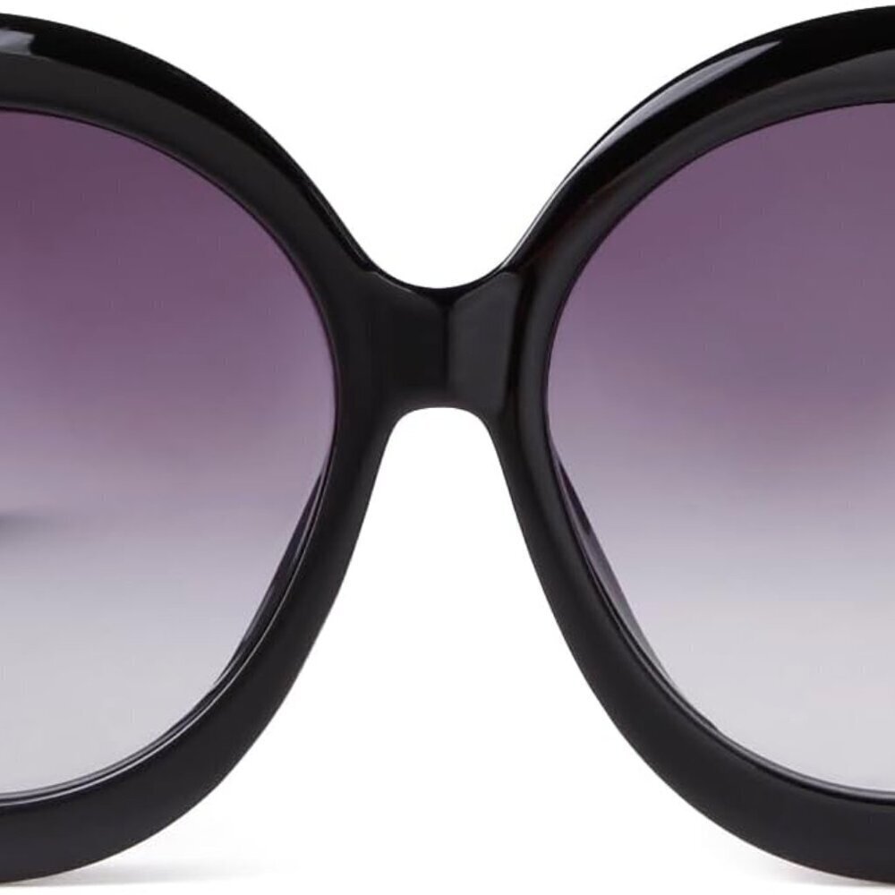 Oversized Round Sunglasses Women Vintage 60s 70s UV400 Large Frame Shades